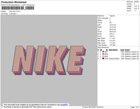 Nike Retro Embroidery File 4 size