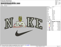 Nike Raul Jimenez Embroidery File 4 size