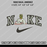 Nike Raul Jimenez Embroidery File 4 size