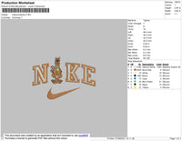 Nike Scooby Doo Embroidery File 4 size