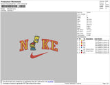 Nike Simpson Embroidery File 4 size