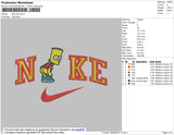 Nike Simpson Embroidery File 4 size