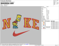 Nike Simpson Embroidery File 4 size