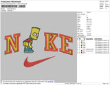Nike Simpson Embroidery File 4 size