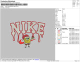 Nike Spongebob Xmas Embroidery File 4 size