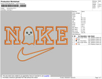 Nike Spooky Embroidery File 4 size