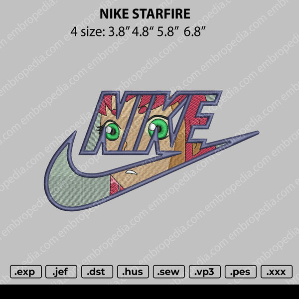 Nike Starfire Embroidery File 4 size