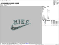 Nike Swoosh Di0r Embroidery File 6 size