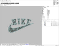Nike Swoosh Di0r Embroidery File 6 size