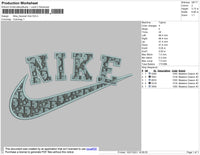Nike Swoosh Di0r Embroidery File 6 size