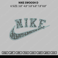 Nike Swoosh Di0r Embroidery File 6 size