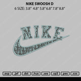 Nike Swoosh Di0r Embroidery File 6 size