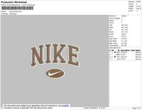 Nike Oval Embroidery File 4 size