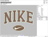 Nike Oval Embroidery File 4 size