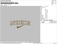 Nike Swoosh Slim Embroidery File 4 size