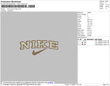 Nike Swoosh Slim Embroidery File 4 size