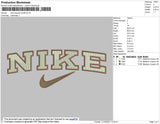 Nike Swoosh Slim Embroidery File 4 size