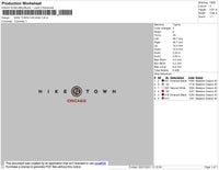 Nike Town Chicago Embroidery File 4 size