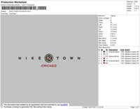 Nike Town Chicago Embroidery File 4 size