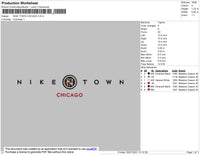 Nike Town Chicago Embroidery File 4 size