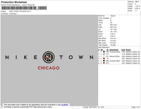 Nike Town Chicago Embroidery File 4 size