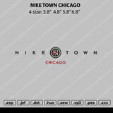 Nike Town Chicago Embroidery File 4 size