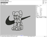 Nike Kaws Cry Embroidery File 4 size