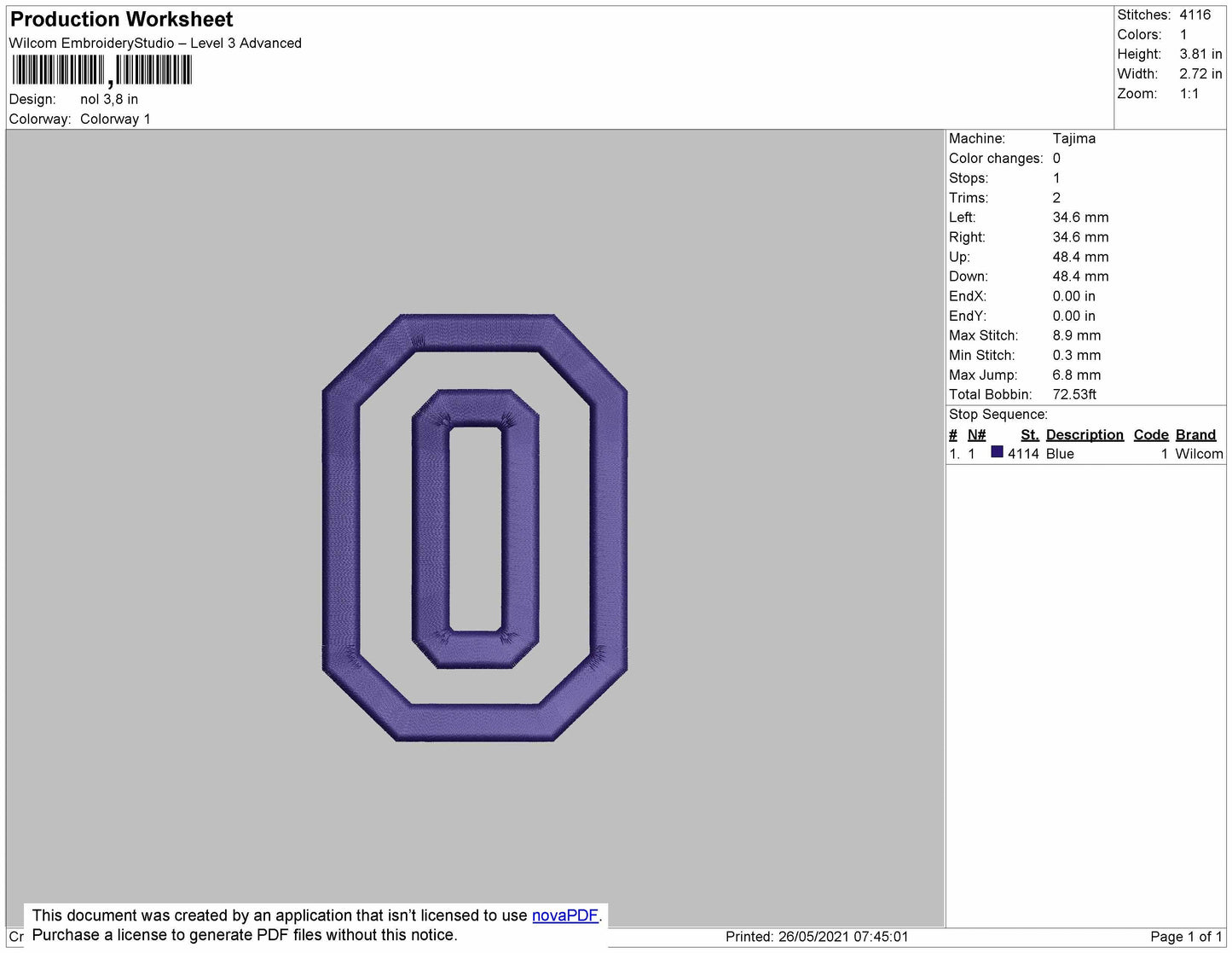 O sport number