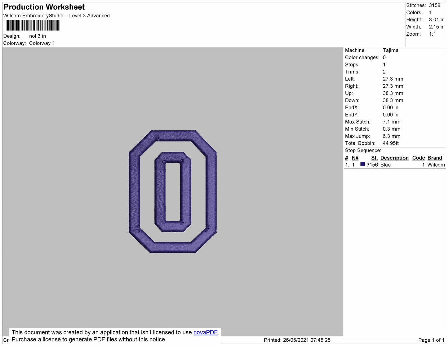 O sport number