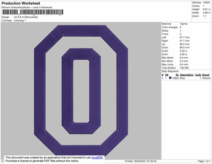 O sport number