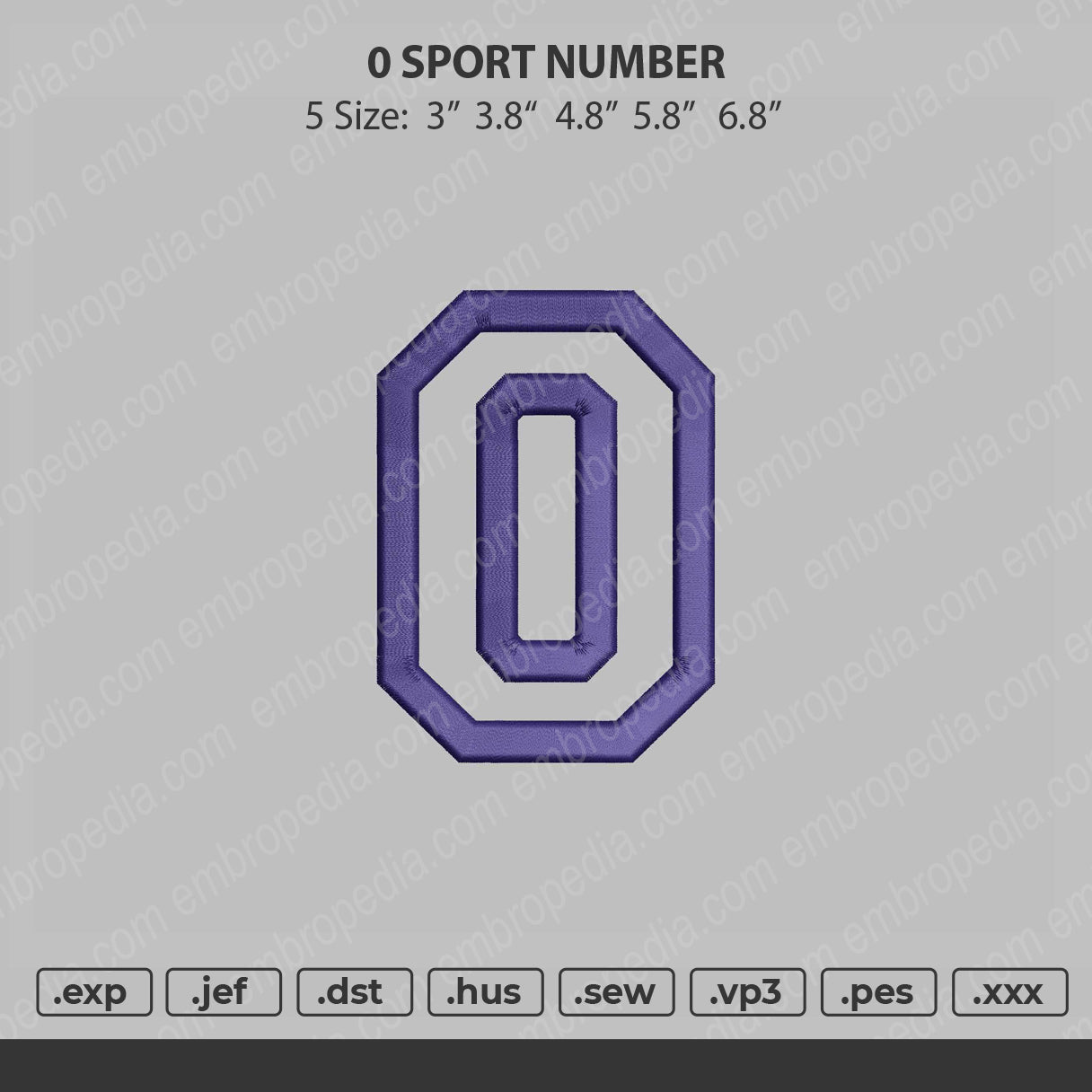 O sport number