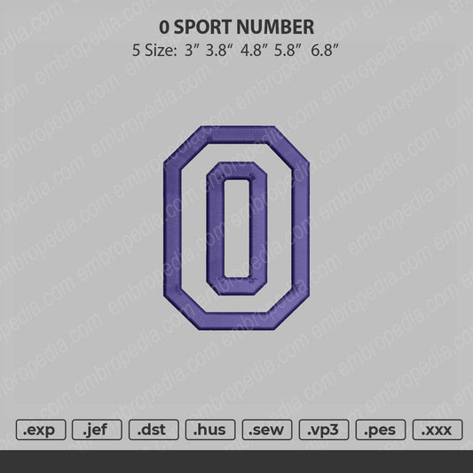 O sport number