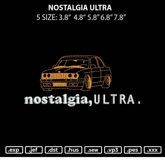 Nostalgia Ultra Embroidery File 5 sizes