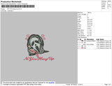 No You Hang Up V3 Embroidery File 4 size