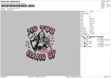 Hang Up V3 Embroidery File 6 sizes