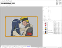 Naruto Hinata Embroidery File 4 size