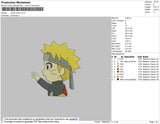 Naruto Chibi Embroidery File 4 size