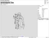 Naruto Hinata 002 Embroidery File 4 size