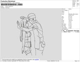 Naruto Hinata 002 Embroidery File 4 size