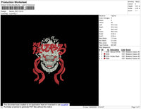Naruto Red Embroidery File 4 size