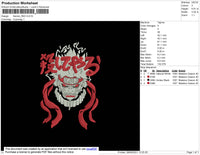 Naruto Red Embroidery File 4 size