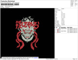 Naruto Red Embroidery File 4 size