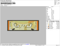 Naruto Rectangle Sage Embroidery File 4 size