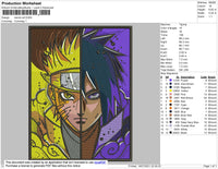 Narutosasuke Embroidery File 4 size