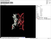 Naruto Wolf Embroidery File 8 size