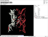 Naruto Wolf Embroidery File 8 size