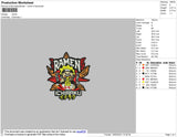 Naruto Ramen Embroidery File 4 size