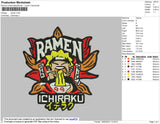 Naruto Ramen Embroidery File 4 size