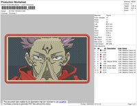 Natsu Dragnel Rectangle Embroidery File 4 size