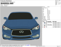 Navy Car Embroidery File 4 size